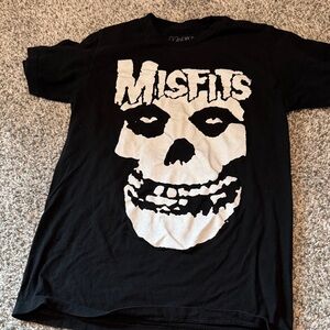 Misfits Black Band Cotton Tee Size Small